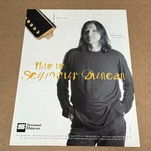 Robben Ford - SEYMOUR DUNCAN PICKUPS - 2001 Print Ad